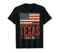 Alguien en Texas me ama Bandera de EE. UU Camiseta