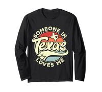 Alguien en Texas me ama Pride, retro, vintage, estado de EE. UU., Texas Manga Larga
