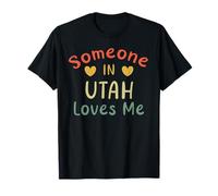 Alguien en Utah me ama Retro USA State US Camiseta