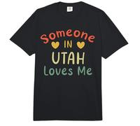 Alguien en Utah me ama Retro USA State US Comfort Colors Adult Heavyweight T-Shirt