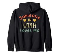 Alguien en Utah me ama Retro USA State US Sudadera con Capucha
