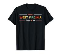 Alguien en West Virginia Me ama American USA Retro Camiseta