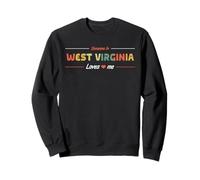 Alguien en West Virginia Me ama American USA Retro Sudadera