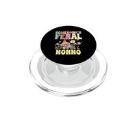 Alguien es Salvaje Nonno, Abuelo Italiano, Mapache de la Familia Salvaje PopSockets PopGrip para MagSafe