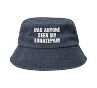 ¿Alguien Ha Visto Mi Lorazepam? Mujer Hombre Algodón Sombrero del Pescador Casuales Gorro De Pescador Moda Sombreros De Sol para Playa Senderismo Cámping