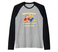 Alguien no se Preocupa por mí Sino Alguien sarcástico Retro Pop Art Camiseta Manga Raglan