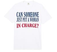¿Alguien Puede Poner a una Mujer a Cargo el 4 de Julio Feminista Comfort Colors Adult Heavyweight T-Shirt