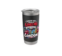 Alguien que realmente me ama trajo esto de vuelta de Londres Vaso térmico de acero inoxidable de doble pared