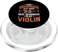Algunas Abuelas juegan el Bingo Abuelas Reales juegan Violinista violín PopSockets PopGrip para MagSafe