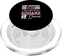 Algunas Abuelas tejen verdaderas Bailarinas cuadradas de Grandmas Dance Square PopSockets PopGrip para MagSafe