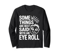 Algunas Cosas se Dicen Mejor con Eye Roll, Broma Divertida sobre el Sarcasmo Manga Larga