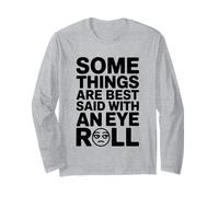 Algunas Cosas se Dicen Mejor con Eye Roll, Broma Divertida sobre el Sarcasmo Manga Larga