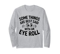 Algunas Cosas se Dicen Mejor con Eye Roll, Broma Divertida sobre el Sarcasmo Manga Larga