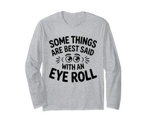 Algunas Cosas se Dicen Mejor con Eye Roll, Broma Divertida sobre el Sarcasmo Manga Larga