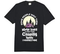 Algunas Personas esperan conocerse Pero me casé con mi compañero de Campamento Comfort Colors Adult Heavyweight T-Shirt