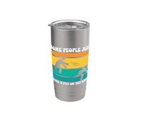 Algunas personas solo necesitan una palmadita en la espalda Meme divertido Sarcasmo Vaso térmico de acero inoxidable de doble pared