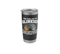 Algunas personas son como Slinkies... divertido decir actitud novedad Vaso térmico de acero inoxidable de doble pared