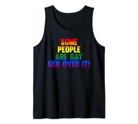 algunas personas son gay ger over it orgullo gay Camiseta sin Mangas