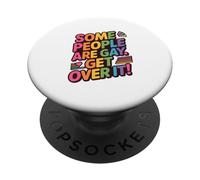 Algunas Personas Son Gay, ¡superadlo! Orgullo LGBTQ+ Igualdad PopSockets PopGrip Adhesivo