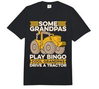 Algunos Abuelos Juegan Bingo Agricultura Fresca Granjero Cosechadora Comfort Colors Adult Heavyweight T-Shirt