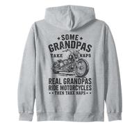 Algunos Abuelos Toman Siestas Real Grandpas Ride Motocicletas Motorista Sudadera con Capucha