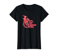 Algunos días el dragón GANA Ilustración Dragones Diseño Nerd Camiseta gráfica económica, Mujer, Negro, M