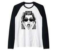 Algunos días me asombro a mí Misma, una Chica del Arte Pop Camiseta Manga Raglan