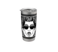 Algunos días me asombro a mí misma, una chica del arte pop Vaso térmico de acero inoxidable de doble pared