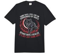 Algunos días Siento Que Estoy rodeado de Lobos Idiotas Comfort Colors Adult Heavyweight T-Shirt