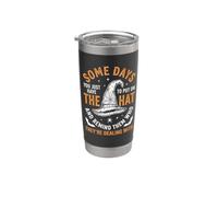 Algunos días solo tienes que ponerte el sombrero... bruja de Halloween Vaso térmico de acero inoxidable de doble pared