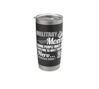 Algunos esperan toda la vida, conocen a un héroe, crié a mi madre militar Vaso térmico de acero inoxidable de doble pared