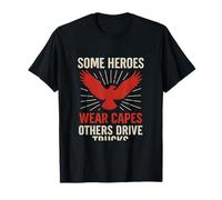 Algunos héroes Drive Trucks Eagle Sunburst Gráfico Camiseta