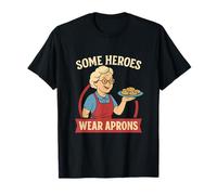 Algunos héroes Usan Delantales con diseño novedoso para Abuelos Camiseta