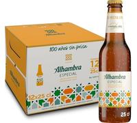 Alhambra Especial, Cerveza Lager, Pack 12 Botellines x 25cl