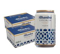 Alhambra Especial, Cerveza Lager Sin Alcohol, Pack 24 Latas x 33cl