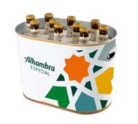 Alhambra Lager Singular Especial Cerveza Dorada en Cubitera Verano, 4.5% Volumen Alcohol, Pack 10 Botellas x 330 ml