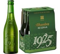 Alhambra Reserva 1925, Cerveza Extra Lenta, Pack 6 Botellines x 33cl