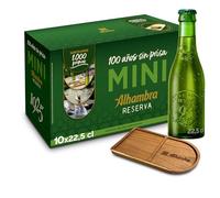 Alhambra Reserva 1925 MINI, Pack de 10 Botellas x 22,5cl, Cerveza Extra de Fermentación Lenta, 6,4% Alcohol