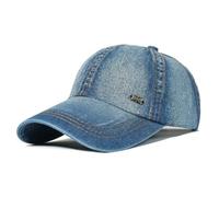 AlHECE Gorras de Hombre Gorra De Béisbol De Algodón Lavada Vintage para Hombres Y Mujeres, Sombrero De Mezclilla para Papá, Sombrero De Camionero Ajustable-Azul-Talla Única