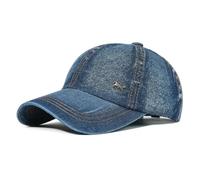 AlHECE Gorras de Hombre Gorra De Béisbol De Algodón Lavada Vintage para Hombres Y Mujeres, Sombrero De Mezclilla para Papá, Sombrero De Camionero Ajustable-Azul Profundo-Talla Única