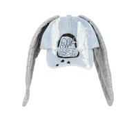 AlHECE Gorras de Hombre Gorro con Orejas De Conejo Estilo Y2K, Gorra De Béisbol Azul Vaquera, Gorra Hip-Pop A La Moda, Regalos De Cumpleaños para Parejas-D-55-59Cm