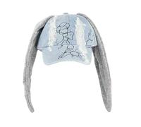 AlHECE Gorras de Hombre Gorro con Orejas De Conejo Estilo Y2K, Gorra De Béisbol Azul Vaquera, Gorra Hip-Pop A La Moda, Regalos De Cumpleaños para Parejas-Mi-55-59Cm