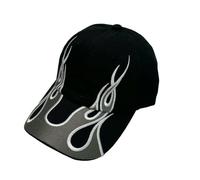 AlHECE Gorras de Hombre Llama Bordada Hoja De Doble Filo Sombreros De Béisbol Sombrilla Personal Versátil Gorras con Visera Hombres Mujeres-Mi-52-59Cm