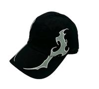 AlHECE Gorras de Hombre Llama Bordada Hoja De Doble Filo Sombreros De Béisbol Sombrilla Personal Versátil Gorras con Visera Hombres Mujeres-F-52-59Cm