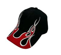 AlHECE Gorras de Hombre Llama Bordada Hoja De Doble Filo Sombreros De Béisbol Sombrilla Personal Versátil Gorras con Visera Hombres Mujeres-D-52-59Cm