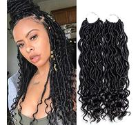 Ali Bling SWACC 20" Women 3/4 Full Head Instant One Piece Curly Body Wave Heat Resistance Synthetic Clip in Hair Extension (Lightest Beige-25#),SWACC, B00WHE32PM, hai110,42.62,25 6 Packs Goddess Locs Crochet Hair Wavy Curly Faux Locs Crochet Braids S