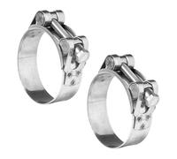 ALI2 2 Piezas Abrazaderas De Perno,Collar De Tubo De Escape De Motocicleta,Abrazadera De Acero Inoxidable,Abrazadera De Tubo,Collares De Manga De Escape,Abrazadera De Escape (40-43mm)