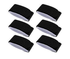 ALI2 6 bandas de fijación para esquís, snowboard EVA, con almohadillas protectoras, fijación de cinta de esquí, barco, color negro, 50 x 450 mm, accesorios de esquí para exteriores, cinta de