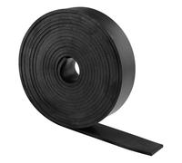 ALI2 - Banda de Goma, 25mm×3mm×3m, Hoja de Goma, Rodillo de Goma, Junta Plana de Goma, Alfombra de Goma, Placa de Goma, Neopreno, Goma Antideslizante (Negro, 25mm×3mm×3m)