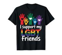 Aliado del Orgullo Gay Apoyo a mis Amigos LGBT Camiseta